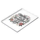 Mothers Make Life Beautiful With Their Love Notizblock (Linke Seite)