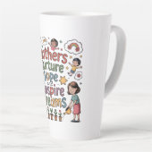 Mothers Nurture Hope And Inspire Dreams Milchtasse (Rechte Ecke)
