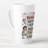 Mothers Nurture Hope And Inspire Dreams Milchtasse (Linke Ecke)