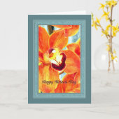 Mother's Painted Orchid Karte (Gelbe Blume)