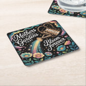 Mothers Plant Gardens That Bloom Forever Rechteckiger Pappuntersetzer (angewinkelt)