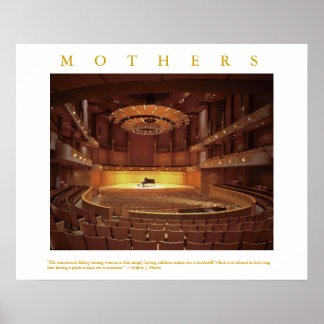MOTHERS Quote Piano Konzert Bühne Foto Print Poster