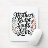 Mothers Sculpt Souls With Love Mousepad (Mit Mouse)