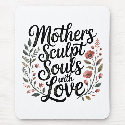 Mothers Sculpt Souls With Love Mousepad (Vorne)