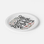 Mothers Sculpt Souls With Love Pappteller (Schrägansicht)