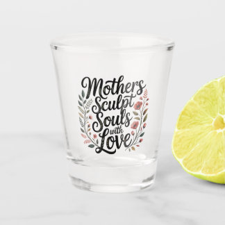 Mothers Sculpt Souls With Love Schnapsglas