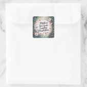 Mothers Sow Seeds Of Endless Possibilities Quadratischer Aufkleber (Tasche)