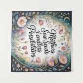 Mothers Sow Seeds Of Endless Possibilities Wandteppich (Vorderseite (Horizontal))