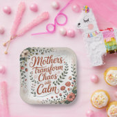 Mothers Transform Chaos Into Calm Pappteller (Party)