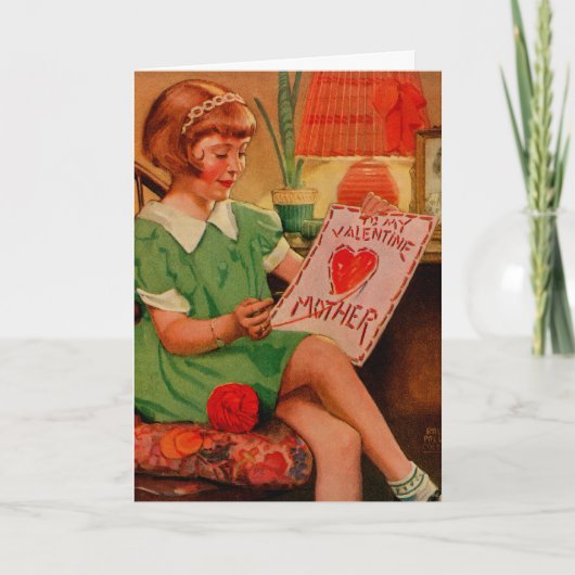 Mother's Valentine Feiertagskarte (Vorderseite)