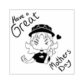 Mothersday gummistempel (Prägung)