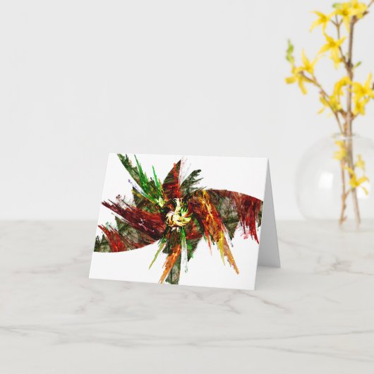 MOTHMAN - Anmerkungs-Karte - weißes bckgrnd Karte (Gelbe Blume)