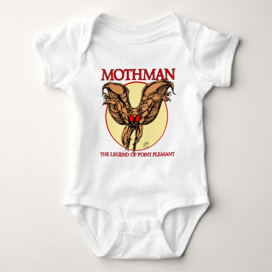 Mothman Baby Strampler (Vorderseite)