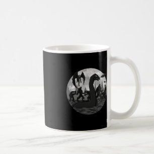 Mothman Bigfoot Loch Ness Monster Aliens UFO Spaß Kaffeetasse