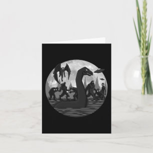 Mothman Bigfoot Loch Ness Monster Außerirdischen U Karte