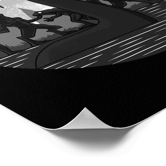 Mothman Bigfoot Loch Ness Monster Außerirdischen U Poster (Ecke)