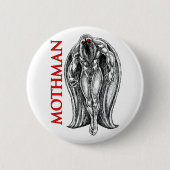 Mothman Button (Vorderseite)