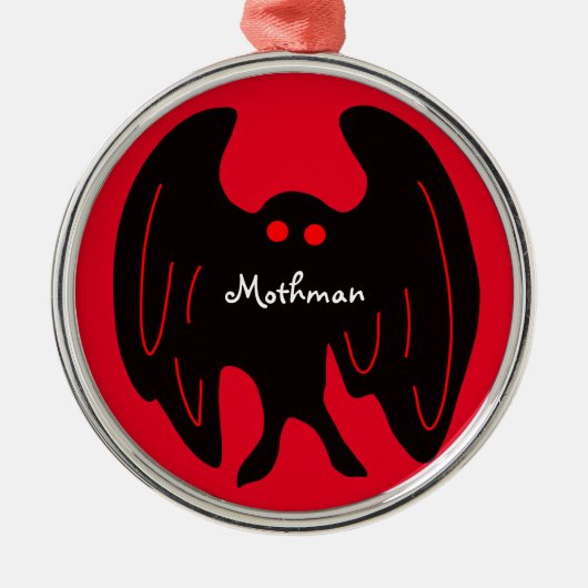 Mothman Christmas Ornament Aus Metall (Vorne)