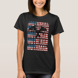 Mothman Cryptid 4. Juli Amerikanische Flagge 1 T-Shirt