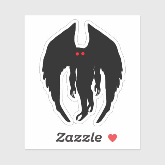 Mothman Cryptid Aufkleber (Blatt)