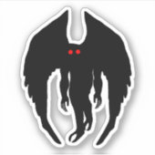 Mothman Cryptid Aufkleber (Vorderseite)