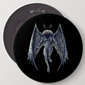 Mothman Cryptid Creature Button (Vorne & Hinten)