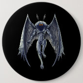 Mothman Cryptid Creature Button (Vorderseite)