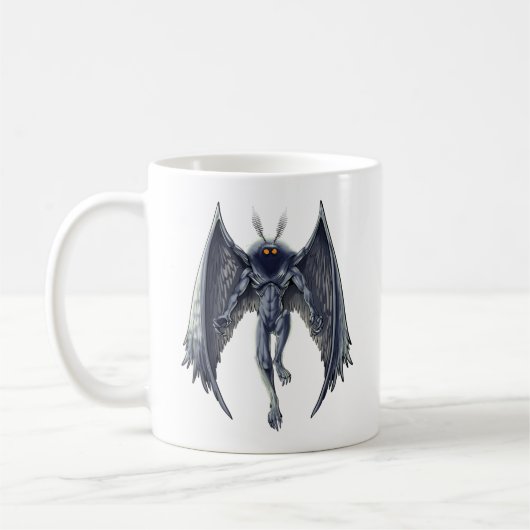 Mothman Cryptid Creature Kaffeetasse (Links)