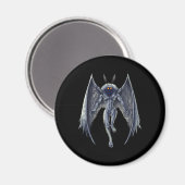 Mothman Cryptid Creature Magnet (Vorderseite/Rückseite)