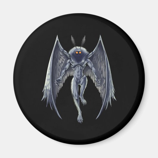 Mothman Cryptid Creature Magnet (Vorne)