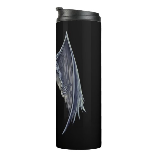 Mothman Cryptid Creature Thermosbecher (Nach rechts gedreht)