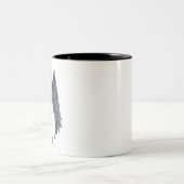 Mothman Cryptid Creature Zweifarbige Tasse (Mittel)