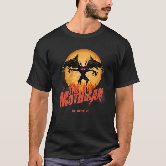 Mothman Cryptid Folklore Vintag Grunge T-Shirt (Vorderseite)