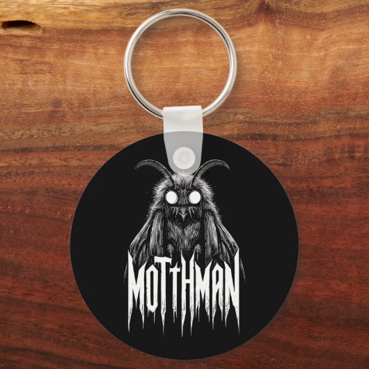 Mothman Cryptid Horror Gothic Paranormal Creature Schlüsselanhänger (Vorderseite)