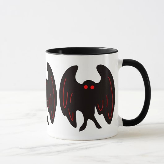 Mothman Cryptid Monster Tasse (Rechts)