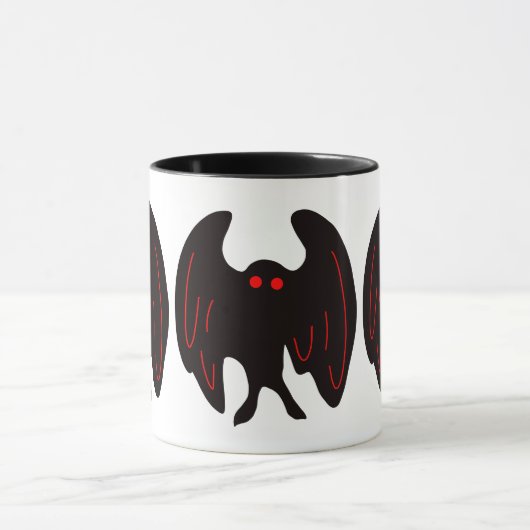 Mothman Cryptid Monster Tasse (Zentrum)