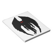 Mothman Cryptid Notizblock (angewinkelt)