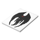 Mothman Cryptid Notizblock (Rotiert)
