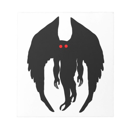 Mothman Cryptid Notizblock (Vorderseite)