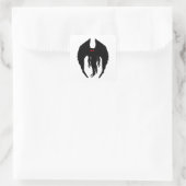 Mothman Cryptid Quadratischer Aufkleber (Tasche)
