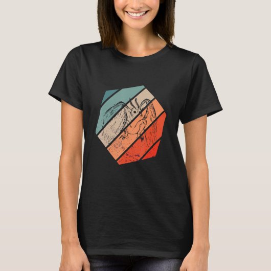 Mothman Cryptozoology Hexa Retro Folklore Cryptid T-Shirt (Vorderseite)