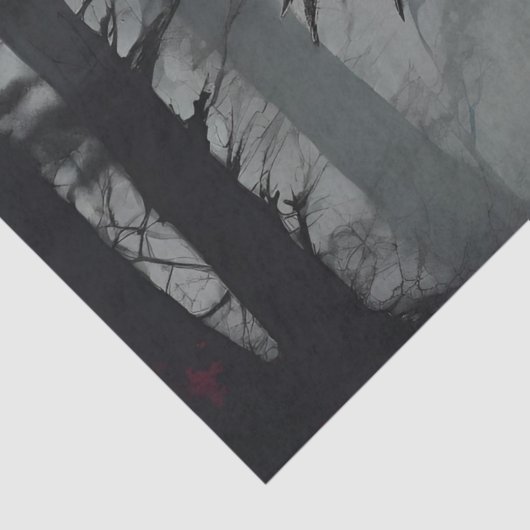 Mothman Decoupage Cryptid Decoupage Seidenpapier (Detail)