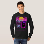 Mothman-Figur Kryptid Vaporwave-Kunst T-Shirt (Vorne ganz)