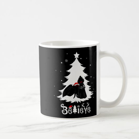 Mothman Flatwoods Monster Christmas Believe Funny  Kaffeetasse (Rechts)