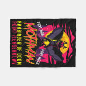 Mothman Fun Cryptid Harbinger Part Man Part Moth Fleecedecke (Vorderseite (Horizontal))