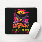Mothman Fun Cryptid Harbinger Part Man Part Moth Mousepad (Mit Mouse)