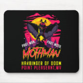 Mothman Fun Cryptid Harbinger Part Man Part Moth Mousepad (Vorne)