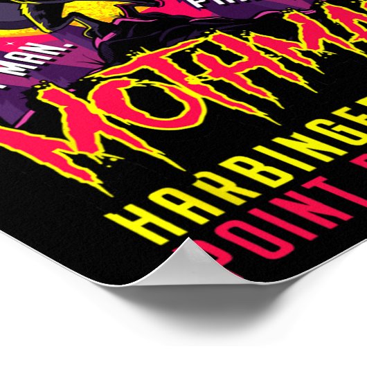 Mothman Fun Cryptid Harbinger Part Man Part Moth Poster (Ecke)