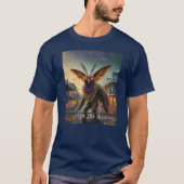 Mothman geht nach New Orleans T-Shirt (Vorderseite)