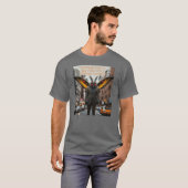 Mothman geht nach New York City T-Shirt (Vorne ganz)